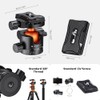 K&F Concept 36mm Metal Tripod Ball Head 360 Degree Rotating
