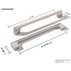 monti hardware | 10 Pack Brushed Nickel 6.3 Inch Hole