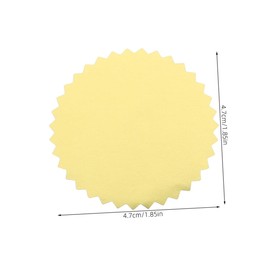 Operitacx 1 Set of Gear Stickers, Circle Stickers, Round Stickers, Nail Stickers, Envelope Stickers, Seal Golden Seal Stickers, Wedding Stickers for Envelopes, 2 Rolls