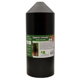 Songbird Essentials Squirrel Defeater Cylinder Pole Baffle, 6 Inch Diameter, 15 Inches High
