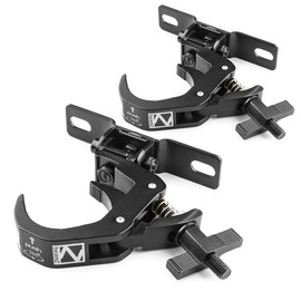 beamz BC50B-75M Foldable Moving Head Quick Trigger Lighting Clamps (Pair) – Durable Aluminium 50kg Load Capacity, 48-51mm Truss Clamps for Stage Lighting, DJs & Events