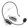 UHF Headset Wireless Microphone Professional Wireless Mic Set 6.35mm Receiver