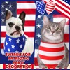 Weewooday 12 Pieces Patriotic Dog Bandanas 4th of July Red