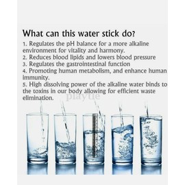 Better Health Company 2 PC Alkaline Hydrogen Portable Water Ionizer Stick. Great Alkaline Water