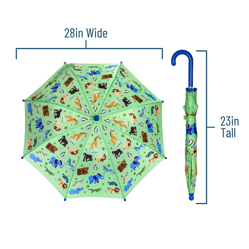 Wildkin Kids Umbrella – Rainproof Canopy, Curved Handle, Easy Hanging