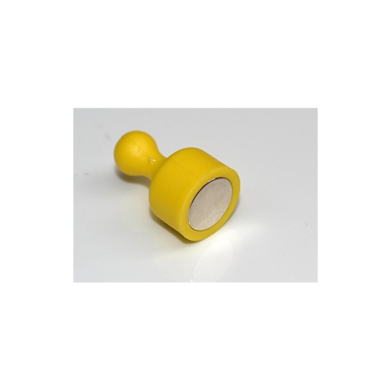 Skittle Magnet Small Ø 12 x 20mm Neodymium, Yellow -