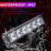 NWpangu LED Strobe Light, Super Glare, Blue & Red, 12V