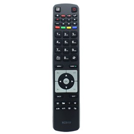 RC5117 Remote Control Replacement for Hitachi TV 32HXT16U 32HYJ46U 32HYT46U 42HBT42U K 42HE4631U 42HXT42U 42HXT42U H 43HB6T62U 43HGT69U 48HB6T62U 48HBT62U H 48HK6T64U 49HGT69U 50HYT62U 48HBT62U
