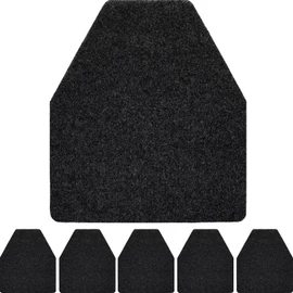 Nuanchu 6 Pack Nonslip Floor Mats - Water Absorption Urinal Mats, Bathroom Urinal Floor Pads for Men's Restroom (Black)