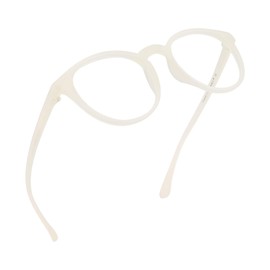 LifeArt Blue Light Blocking Glasses, Anti Eyestrain, Computer Reading Glasses, Gaming Glasses, TV Glasses for Women Men, Anti Glare (Clear White, 2.75 Magnification)