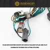 Dasbecan 56477 4-Pin Flat Trailer Wiring Harness Kit Compatible with