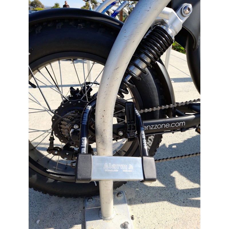 EnzZone Heavy Duty Anti Theft Alarm U Lock for E-Bikes,