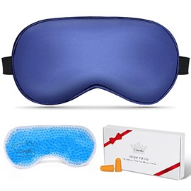 Cavoilu Cooling Sleep Mask with Gel Eye Mask for Ultimate Comfort