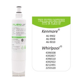 PUREUP EDR5RXD1 Water Filter Replacement for 4396508 4396510, NLC240V, 46-9010, Filter 5, EDR5RXD1 (3 PACK)