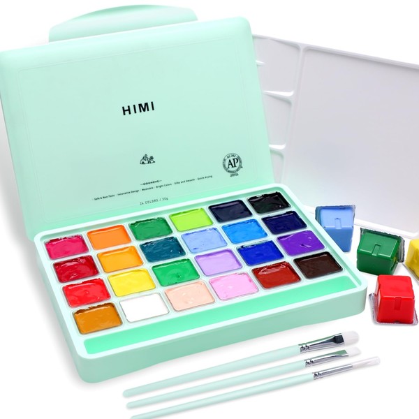 ARTME HIMI Gouache Paint Set, 24 Colors x 30ml Unique