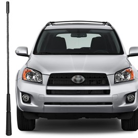 13 Inch Replacement Antenna Mast for Toyota MR2 (1991-2003), Toyota RAV4 (2001-2008), Toyota Sequoia (2001-2004), Toyota RAV4 EV (2013-2014) Flexible Rubber Antenna