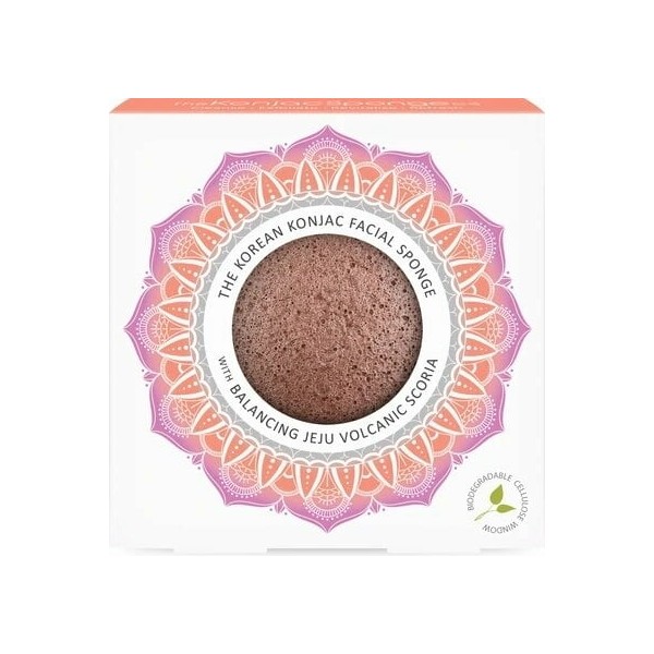 The Konjac Sponge Company Mandala Konjac Facial Sponge Jeju Scoria,