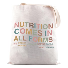 JNIAP Lactation Consultant Gift Lactation Support Tote Bag Lactation Specialist Gift (Nutrition Comes Tote Bag)