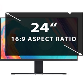 HOLDWLDSHT 24 Inch Computer Privacy Screen Filter for 16:9 Widescreen Monitor - Privacy Shield and Anti-Glare Protector