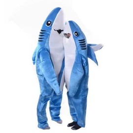 Plush fish shark character mask small size for adults / 인형 물고기 상어 캐릭터 탈 소형 성인용