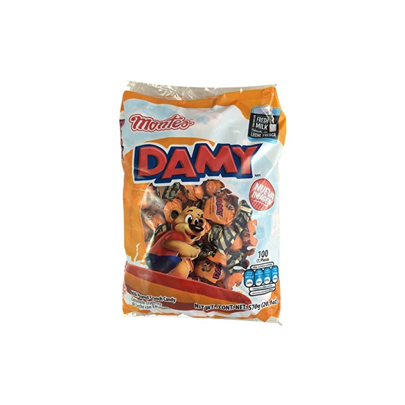 Damy Milk Peanut Crunch Candy 100pcs (Net Weight 20.1oz)