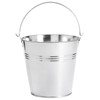 12 Pack Galvanized Metal Buckets with Handles for Party Decorations,