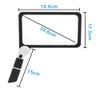 FUGEST Handheld Magnifier with 5x 48 LED Scale Loupe Light,