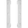 2 x 220 x 90 mm flat duct brackets for