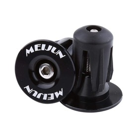 Yosoo Health Gear End Plugs for Bicycle Bars, Handlebar Grips for Bicycles, End Plugs for Aluminium Handlebar Caps, BMB Handlebar End Caps for MTB Road Bikes (Black)