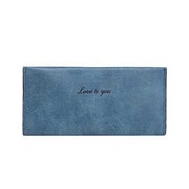 Women's Card Holder for Banknotes, Credit Cards and Business Cards - Case with Branding - Love to You Love To You Polypropylene, blue