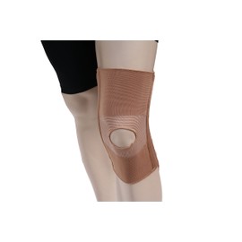 Alpha Medical Dual Stay Compression Support Knee Brace w/Open Patella (Medium Beige)