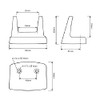 Barcode Reader Universal Holder SDH002 Black Tabletop Wall Mount Holder