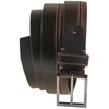 Harrys-Collection Men's Exclusive Leather Belt 2 Colours Contrasting with Fine