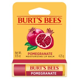 Burt's Bees Burt's Bees Lip Balm, Pomegranate, Lip Moisturizer With Responsibly Sourced Beeswax, Tint-Free, Natural Conditioning Treatment, 1 Tube, 0.15 oz.