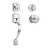 Probrico Brushed Nickel Door Locks for Front Door, Entry Door