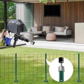 5 Pits Piles Hammer Head, Head Hammer Barrel for SDS Max, TOOSOAR Multifunctional T-Post Driver, 65 mm