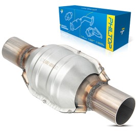PHILTOP Catalytic Converter Fit for 2.25“ Universal High Flow Catalytic Converter,Direct-Fit Catalytic Converter Kit OEM 53005,1PC (EPA Compliant)