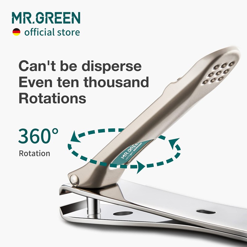 MR.GREEN Nail Clippers Curved Blades Fingernail Cutter Nippers Manicure Scissors
