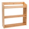 3 Tier Bamboo Spice Rack, Seasoning Jars Rack Shelf Spice