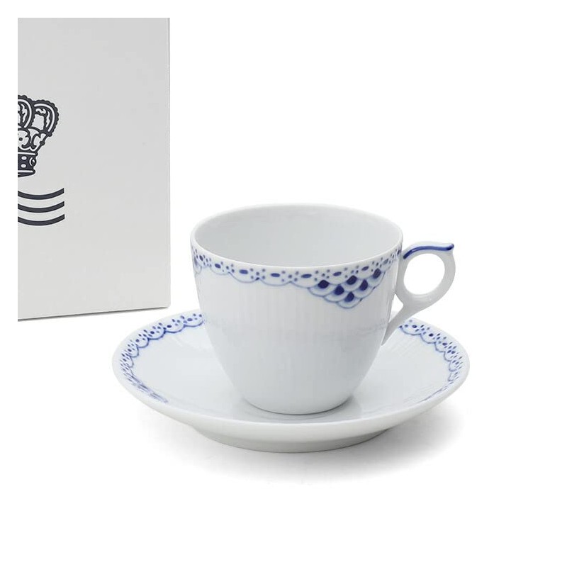 Royal Copenhagen Princess 1104071 Coffee Cup & Saucer, 6.1 fl