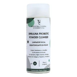 Limpiador Facial Spirulina 30grs Spirulina Probiotic Powder                                                                                           