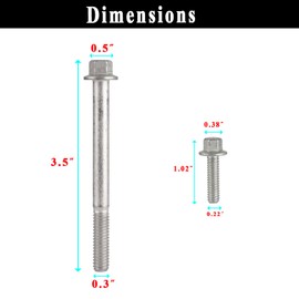 Water Pump & Thermostat Housing Bolt Kit Fits for 1997-2014 LS Series engines LSX LS1 LS2 LS3 LS6 LS7 LS9 LQ4 LQ9，5.3L 6.0L 6.2L thermostat shell bolts