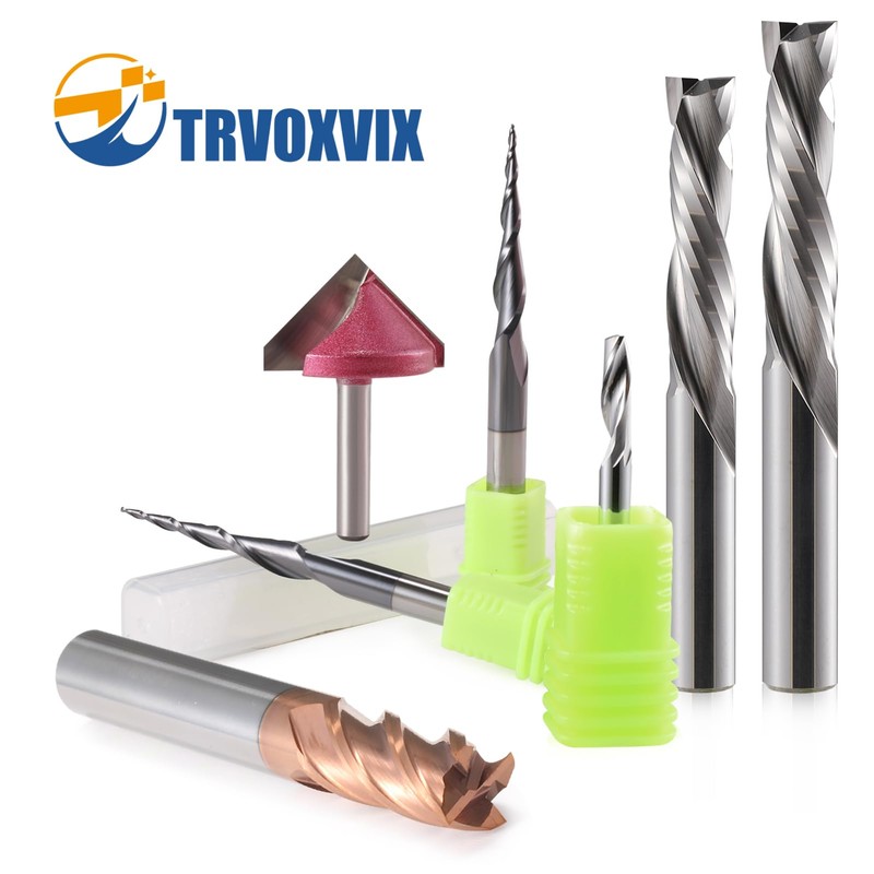 8 mm Shank Compression CNC Milling Cutter End Mill 2