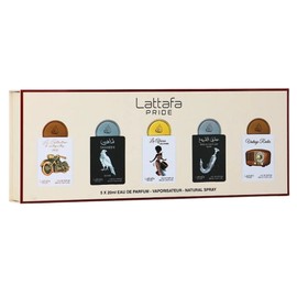 Lattafa Pride Gift Sets – Long Lasting Arabian Perfumes for Women Collection No.5 (5 x 20ml) – Eau de Parfum Spray – Elegant Ladies Perfume with Luxurious Scents – Premium Gift Box for Every Occasion