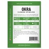Gardeners Basics, Okra Seeds for Planting - Clemson Spinless Heirloom,