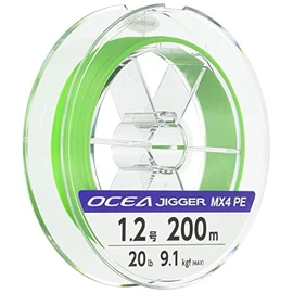 Shimano PE Line Oshia Jigger MX4 200m 1.2 Lime Green PL-O64P Fishing Line