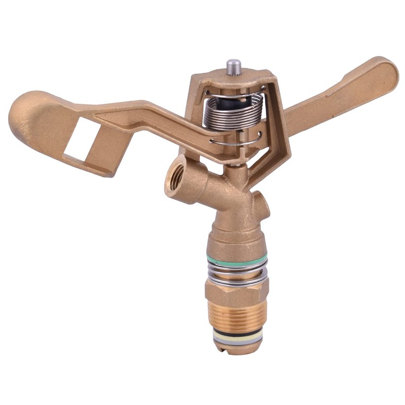 3/4-in Brass Impact Sprinkler with 4pcs Nozzles 1/8",9/64",5/32",11/64" (1-Pack)