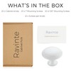 Ravinte 20 Pack White Kitchen Cabinet Knobs 1-1/4 Inch Round