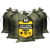 Empty Sandbags Military Green with Ties (Bundle of 10) 14"