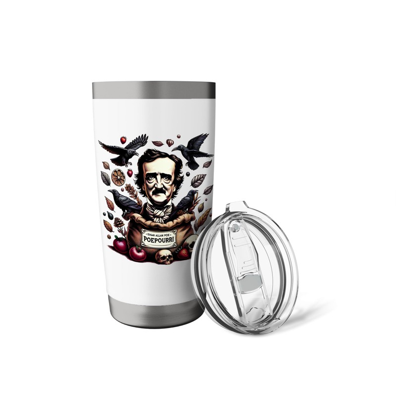 Edgar Allan Poe Funny Potpourri PoePourri Stainless Steel Insulated Tumbler